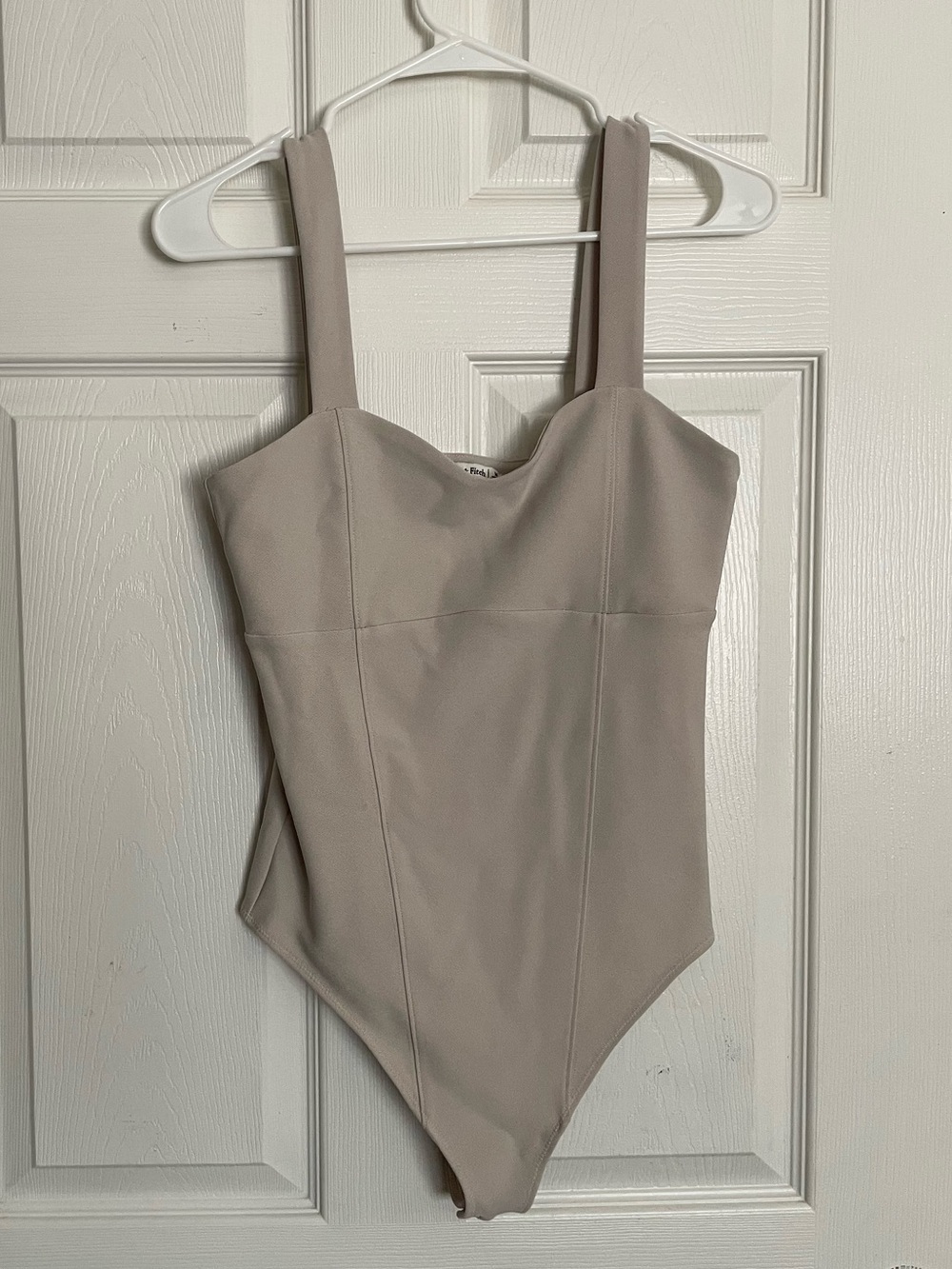 Abercrombie & Fitch Women’s size Medium Light Taupe Tank Thong Bodysuit
